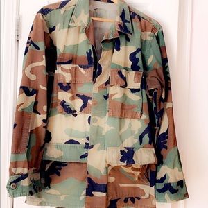 Oversized camouflage Utility Jacket
